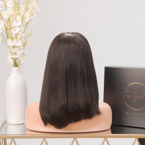 Arden – Natural Black Lace Front Bob Wig (Available in 10", 12", and 14")