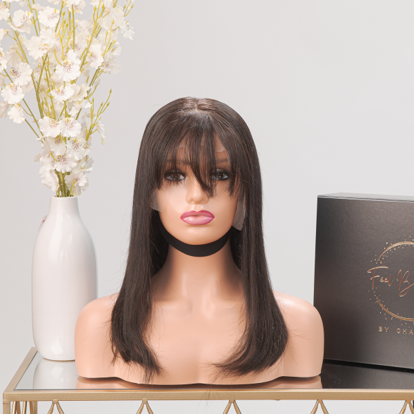Islan – Dark Brown 13x6 Lace Front Straight Bob Wig (Available in 8", 10", 12", and 14") - Image 3
