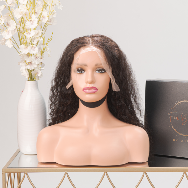 Yesmi – 14 Inch Natural Black Bang Bob Wig with Lace Front - Image 2