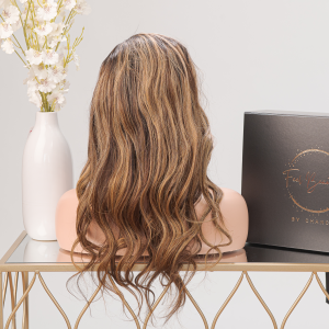 Yeecy - 16 Inch Honey Brown Wavy Wig with 13x6 Lace Front